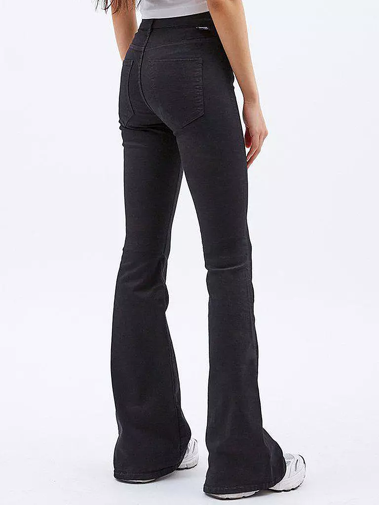DR.DENIM | Highwaist Jeans Bootcut Fit MACY | schwarz