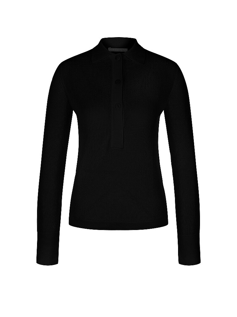 DRYKORN Polopullover Slim Fit Livena schwarz | S
