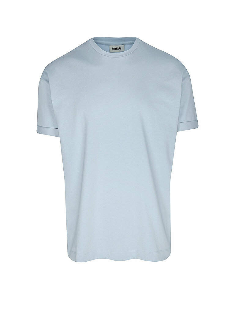 T-Shirt mit geripptem Rundhalsausschnitt Modell THILO