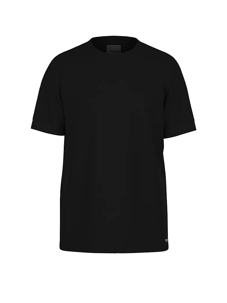 T-Shirt mit geripptem Rundhalsausschnitt Modell ANTON