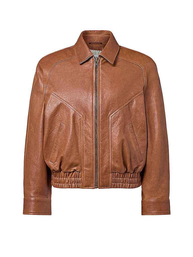 DRYKORN Lederjacke PATNEY hellbraun | 34