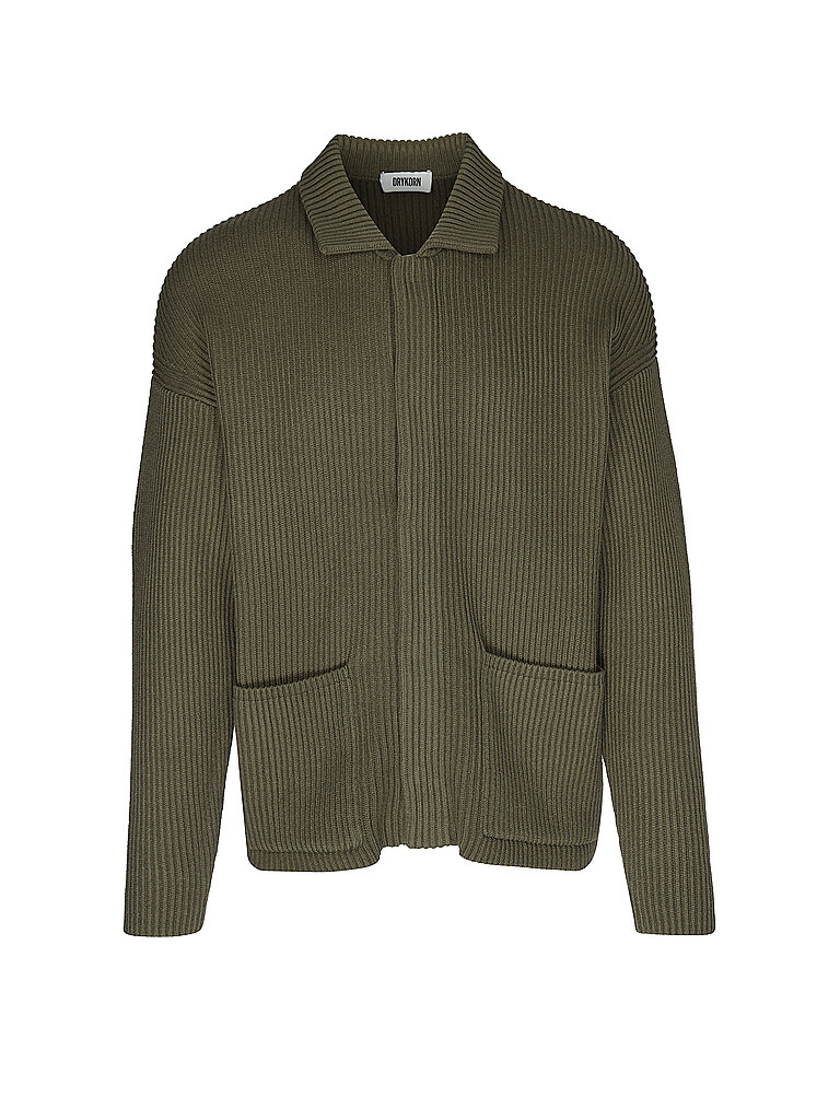 DRYKORN Strickjacke olive | S