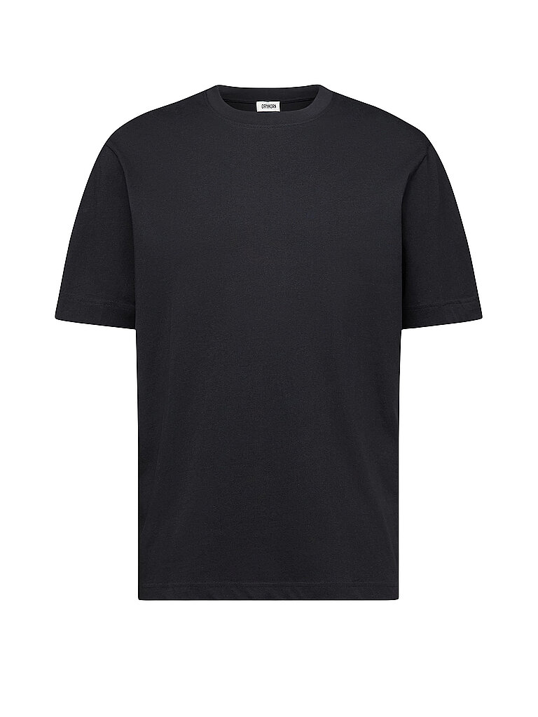 T-Shirt mit geripptem Rundhalsausschnitt Modell RAPHAEL