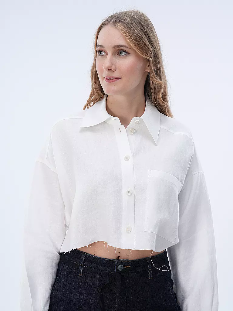 DRYKORN | Overshirt Cropped Fit DANU  | weiss