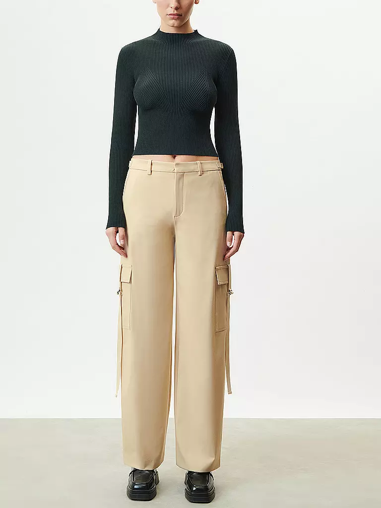 DRYKORN | Pullover Cropped Fit RICKIE 1 | dunkelgrün