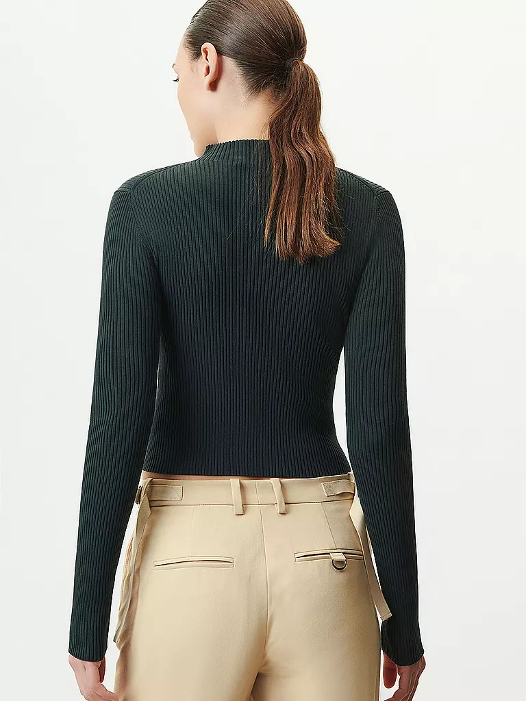 DRYKORN | Pullover Cropped Fit RICKIE 1 | dunkelgrün