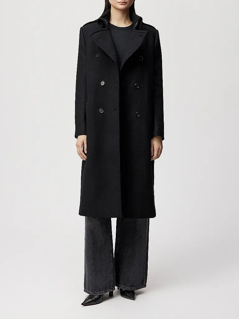 DRYKORN | Wollmantel PIETHILL | schwarz