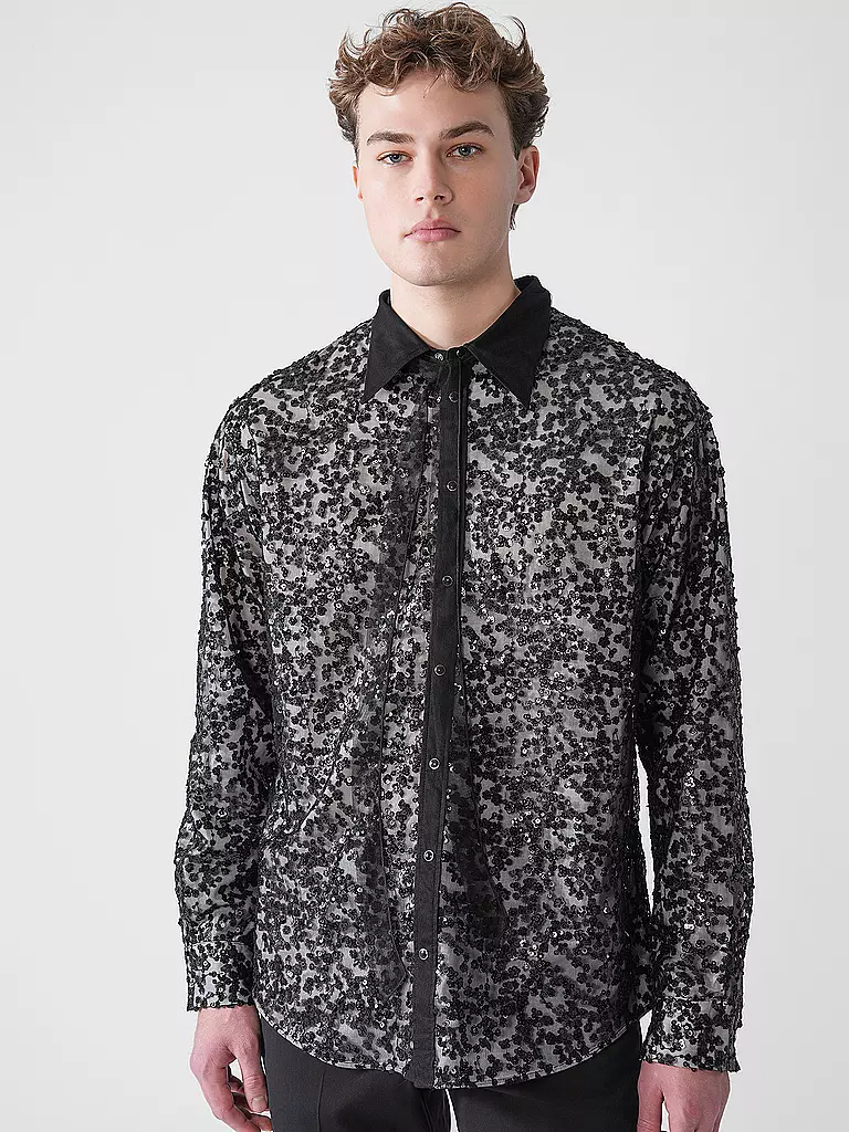 DSQUARED2 | Hemd BLOSSOMS | schwarz