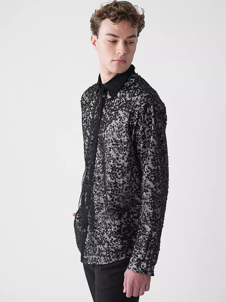 DSQUARED2 | Hemd BLOSSOMS | schwarz