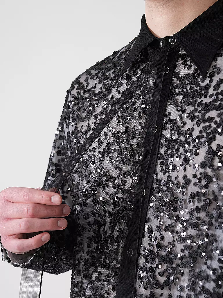 DSQUARED2 | Hemd BLOSSOMS | schwarz