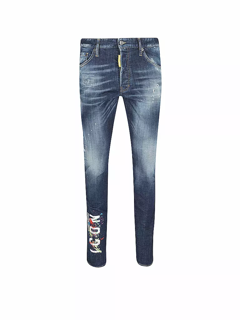 DSQUARED2 | Jeans Tapered Fit Icon Splatter Cool G | blau