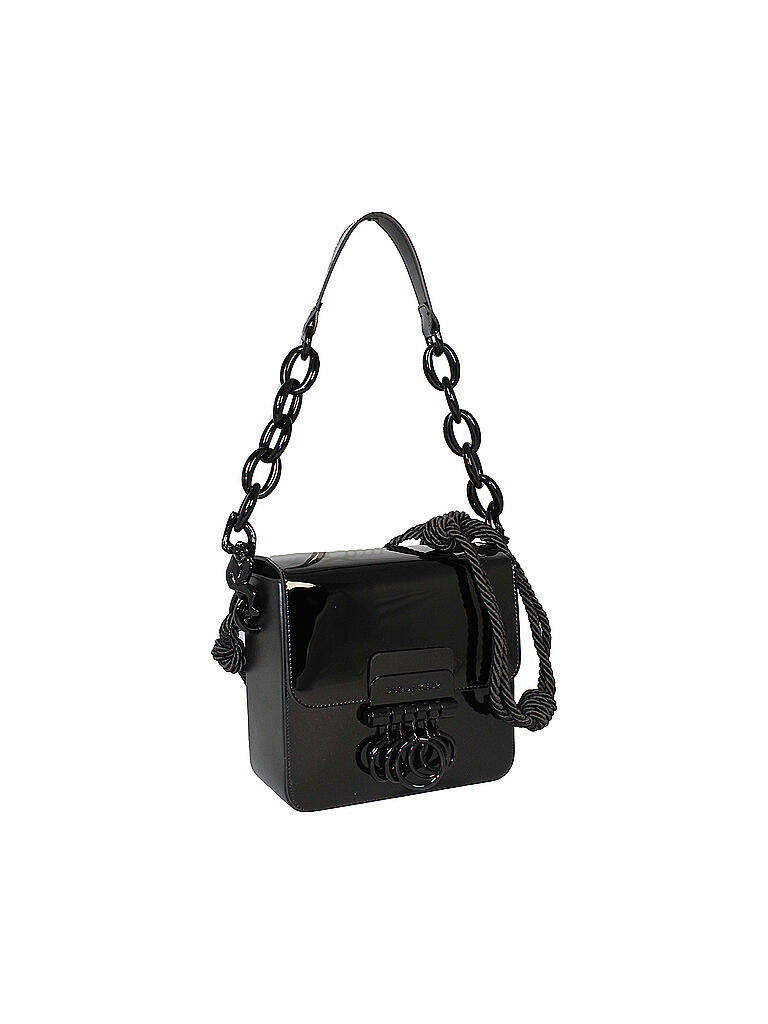 DSQUARED2 | Ledertasche - Crossbody Bag "Key" | schwarz