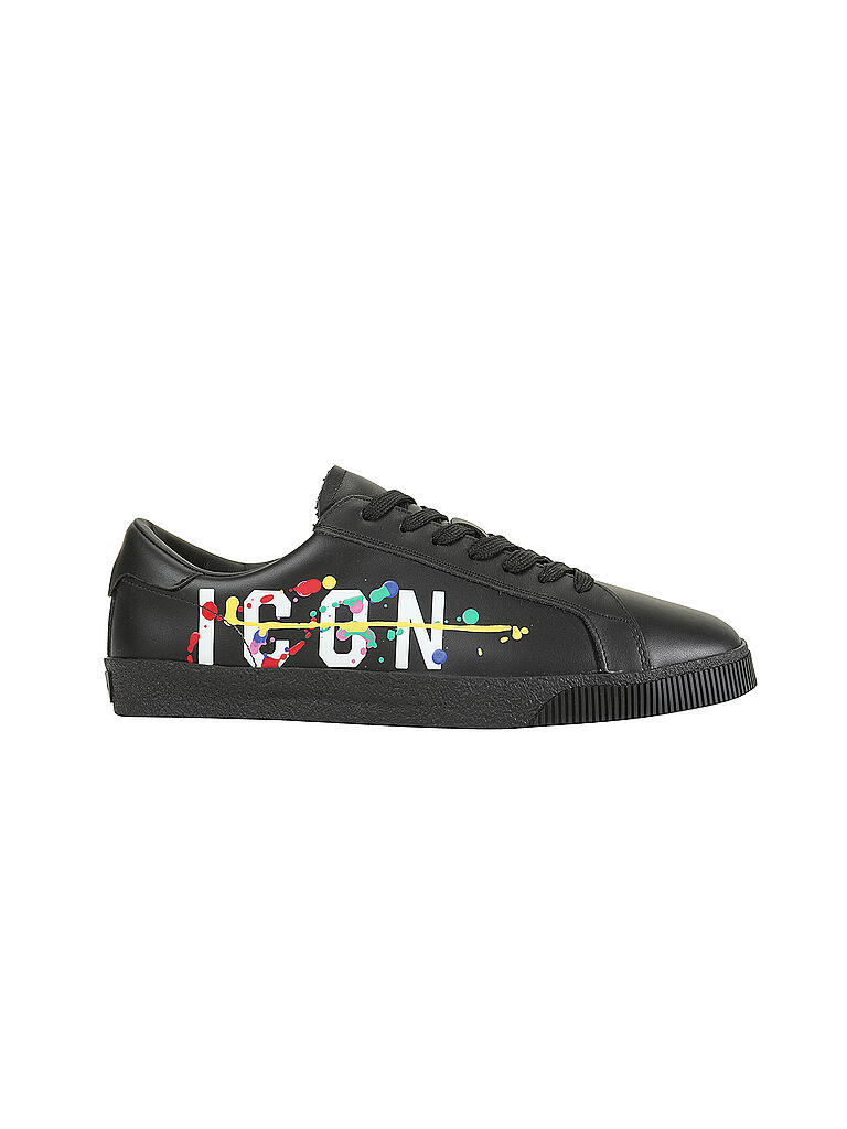 Dsquared2 Men's Leather Sneaker Silver