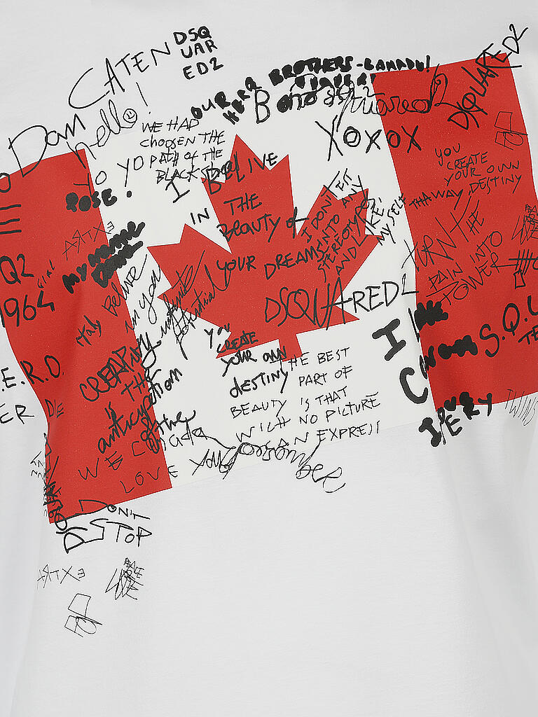 DSQUARED2 | T-Shirt Doodle | weiß