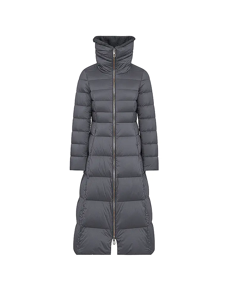 DUNO | Daunensteppmantel MELROSE | grau