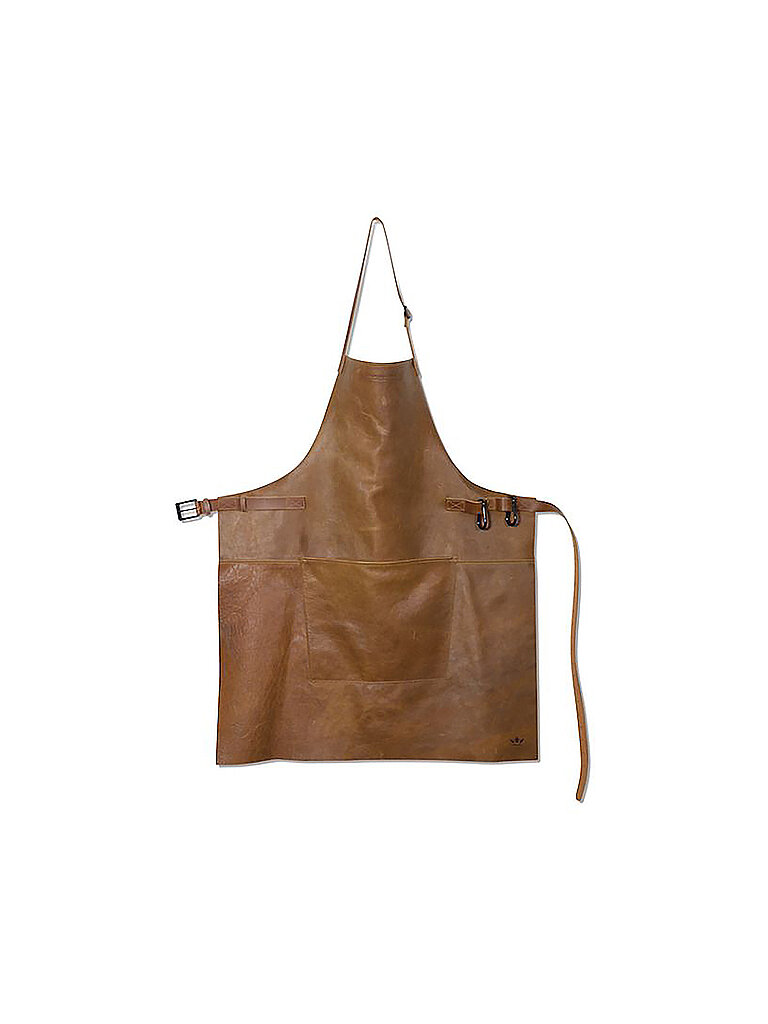 DUTCH DE LUXE Lederschürze BBQ Style Vintage Cognac Camel