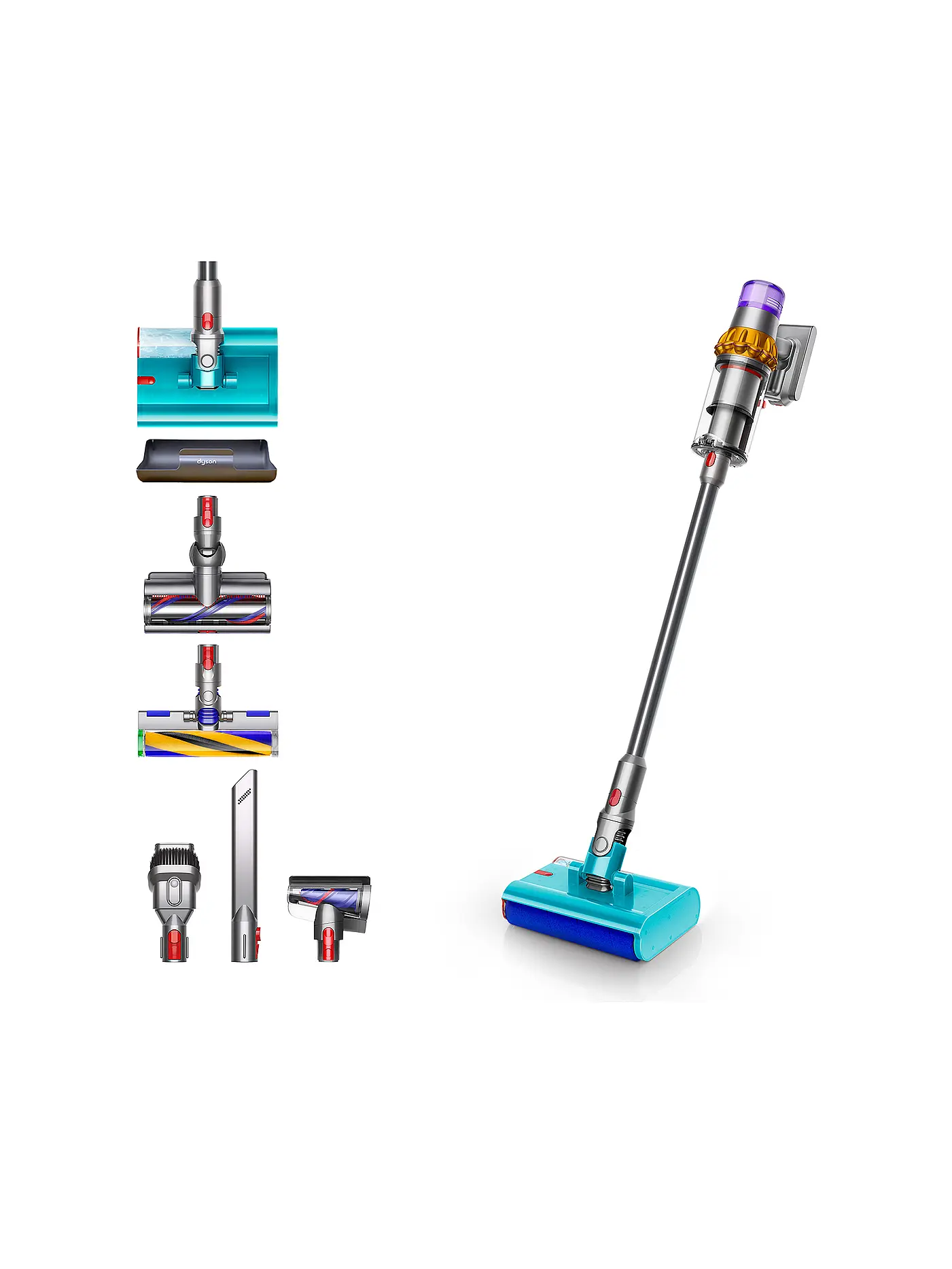 DYSON | Staubsauger V15s DETECT SUBMARINE Nickel/Gelb | silber
