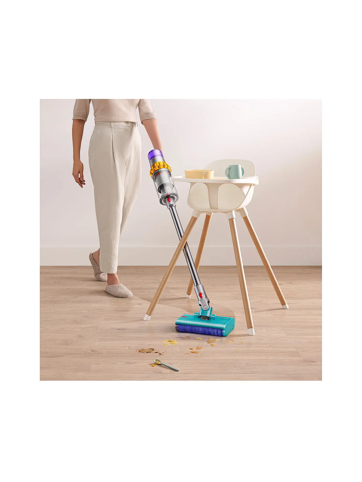 DYSON | Staubsauger V15s DETECT SUBMARINE Nickel/Gelb | silber