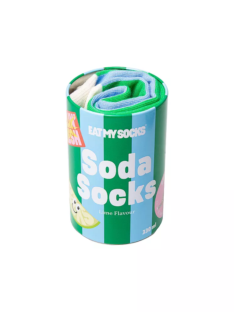 EAT MY SOCKS | Socken 36-45  SODA LIME gruenblau | bunt