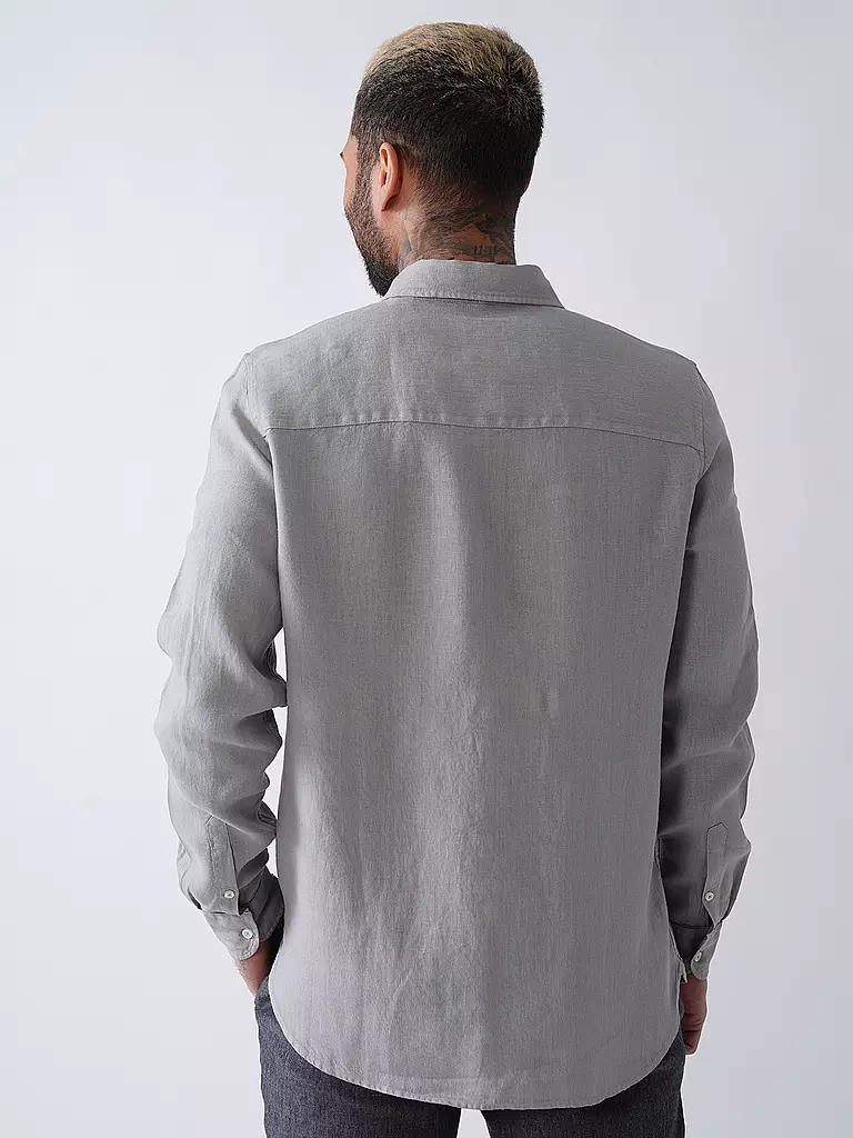 ECOALF | Leinenhemd MALIBUALF | grau