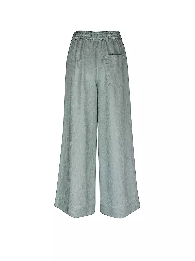 ECOALF | Leinenhose  wide leg MOSAALF | hellgrau