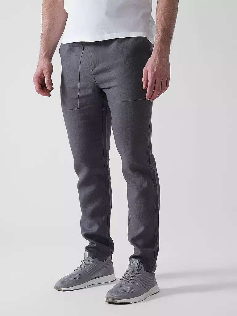 ECOALF | Leinenhose ETHICALF | dunkelblau