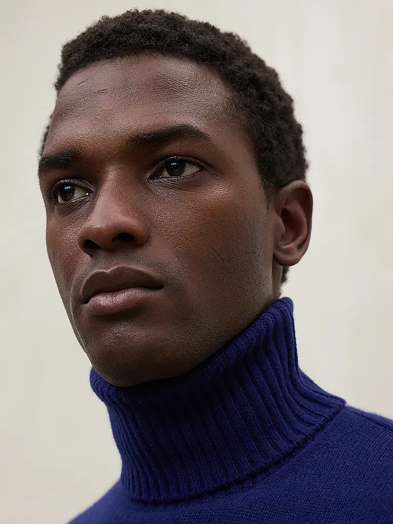ECOALF | Rollkragenpullover  | blau