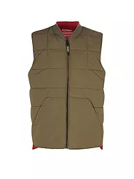 ECOALF | Steppgilet | dunkelrot