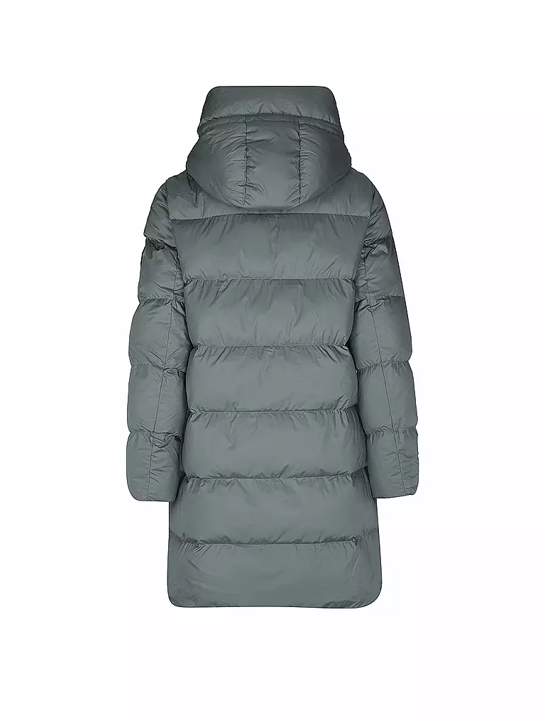 Ecoalf Damen ASP Steppjacke | Grau, Größe S | Mit Stehkragen, Reißverschluss & Daunenfüllung