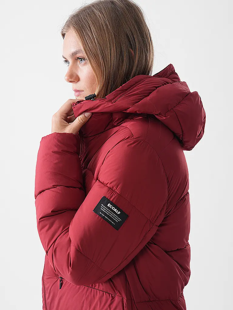 ECOALF | Steppmantel MARANGU  | dunkelrot