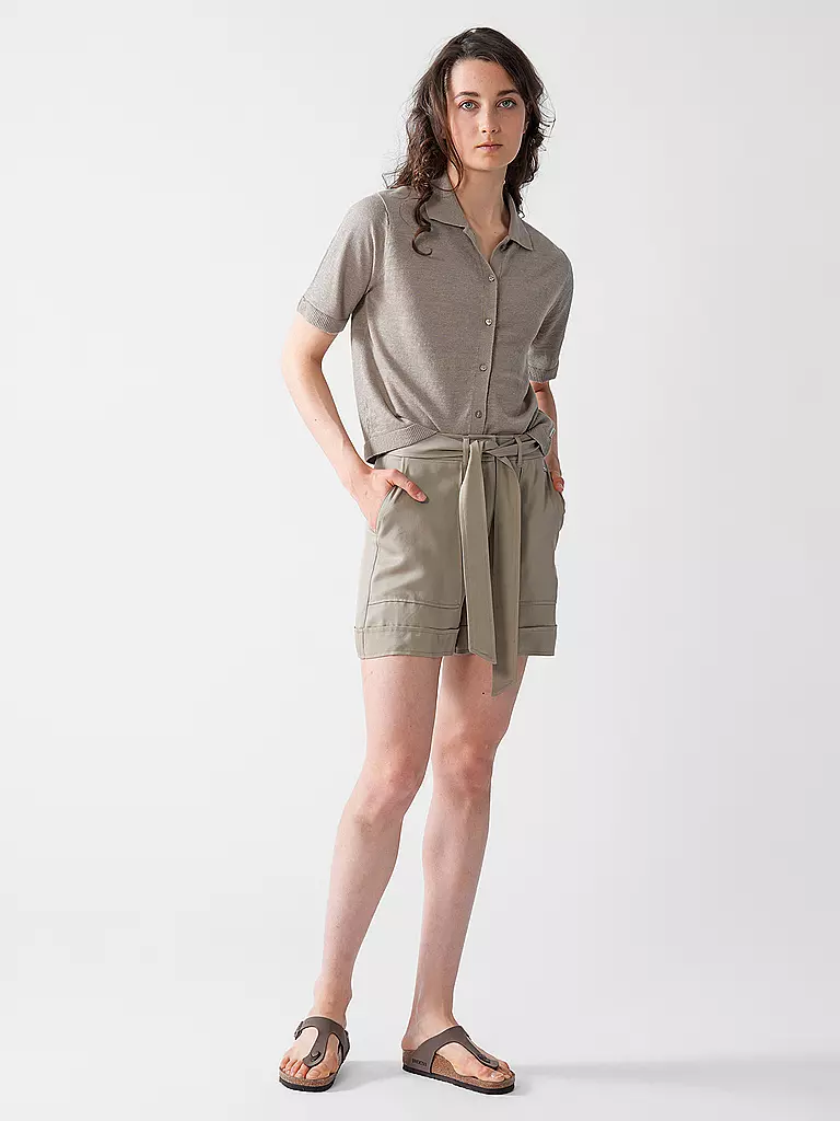 ECOALF | Strickjacke JUNIPERALF | olive