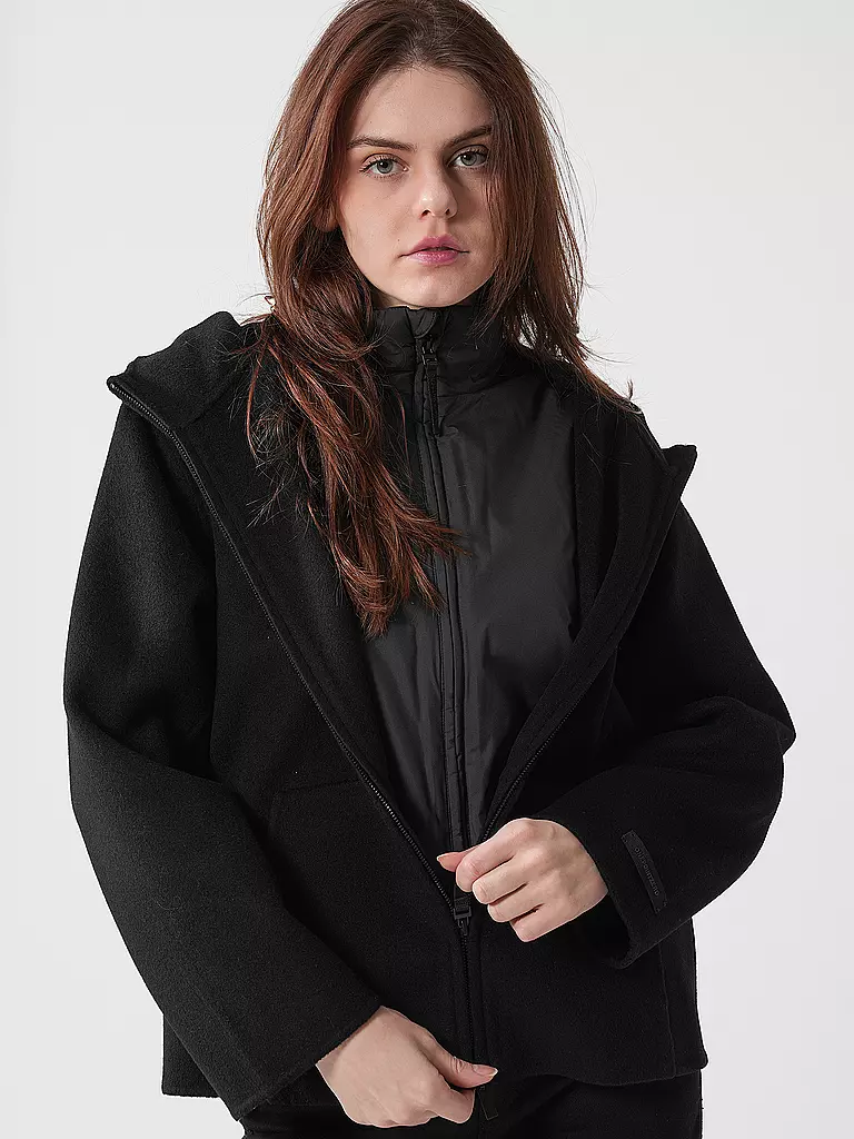 ECOALF | Wollmantel AFRODITAALF  | schwarz