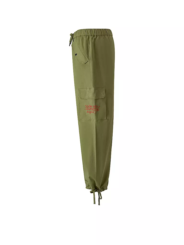 ED HARDY | Cargohose VENOM FLAMES | olive