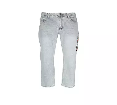 ED HARDY Jeans Loose Fit DEATH BEFORE ATTOO GRAPHIC