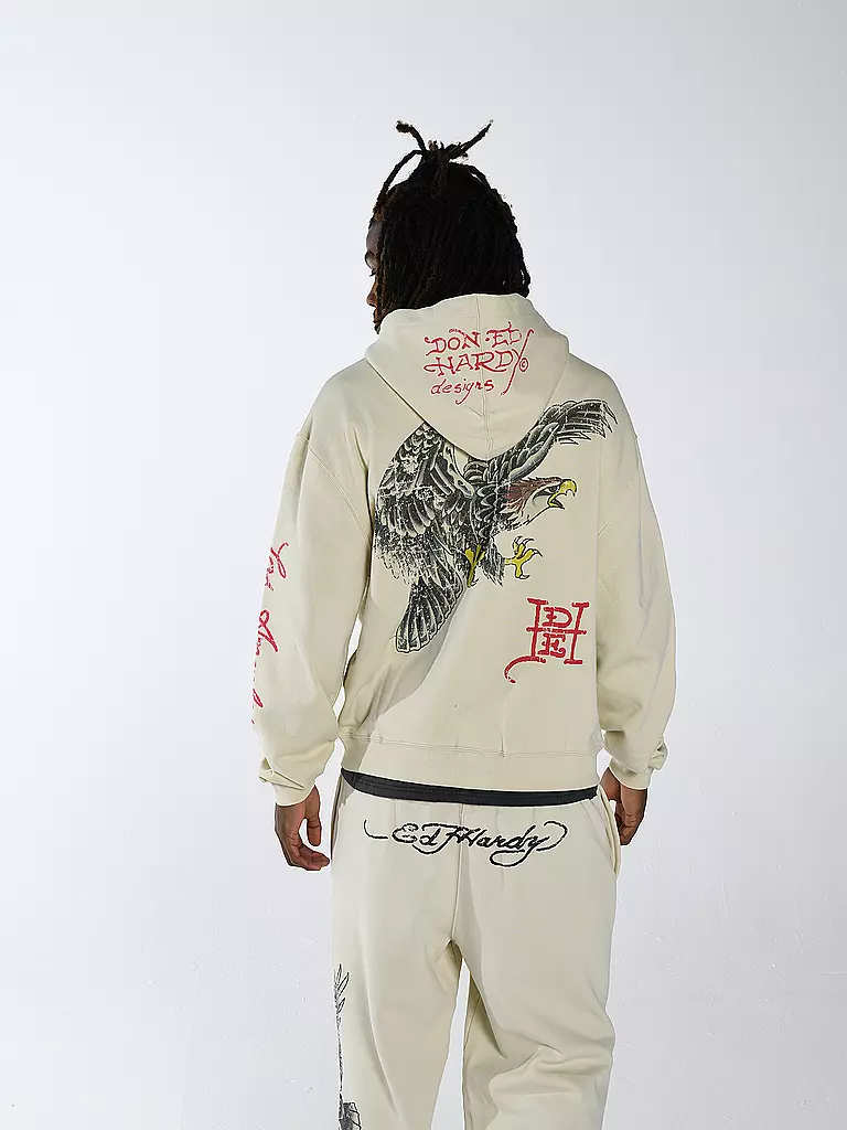 ED HARDY | Sweatjacke GOLDEN EAGLE  | beige