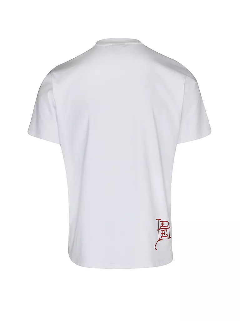 ED HARDY | T-Shirt DOUBLE PANTHER | weiss