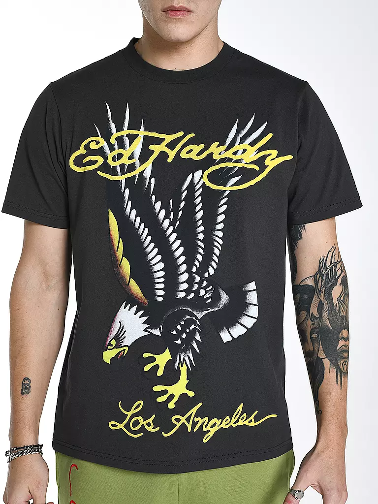 ED HARDY | T-Shirt GLIDE EAGLE | grau