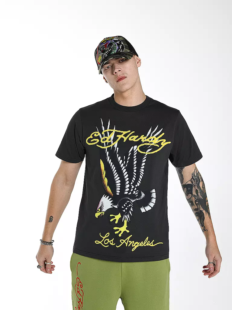 ED HARDY | T-Shirt GLIDE EAGLE | grau