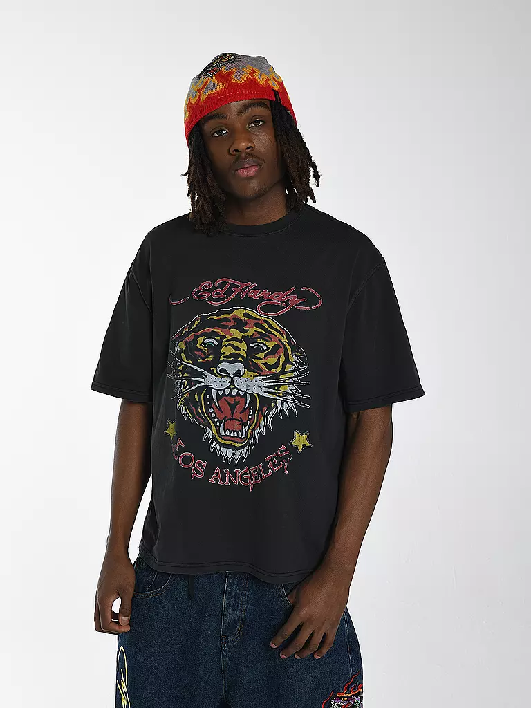 ED HARDY | T-Shirt LA TIGER VINTAGE  | schwarz