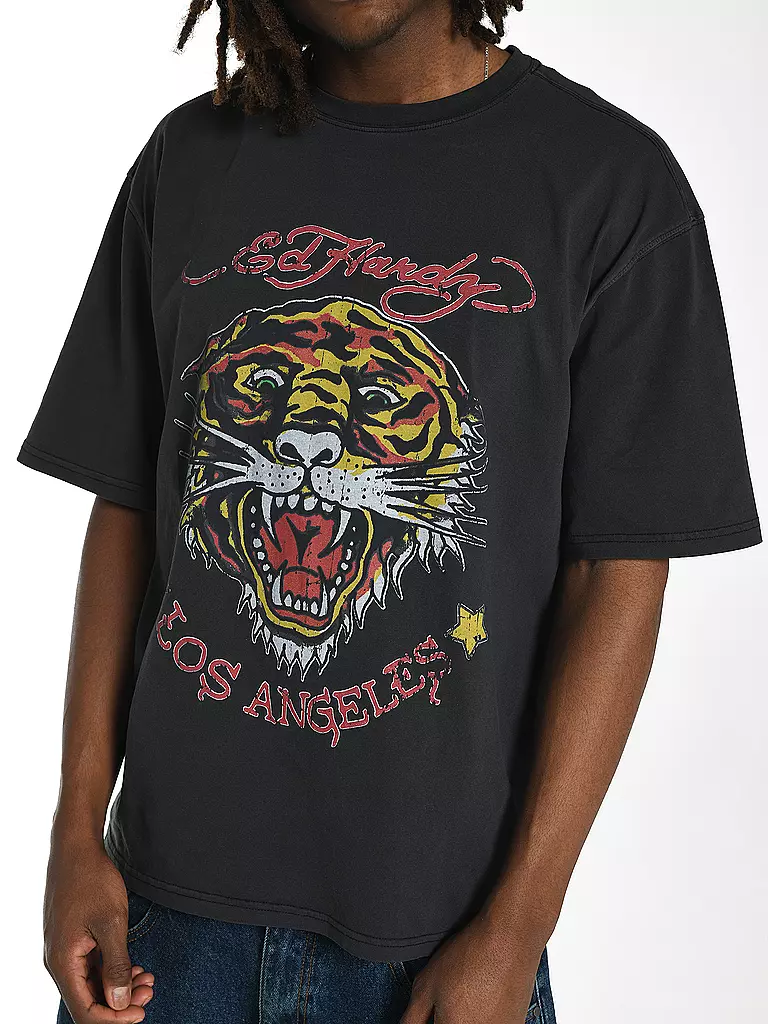 ED HARDY | T-Shirt LA TIGER VINTAGE | schwarz