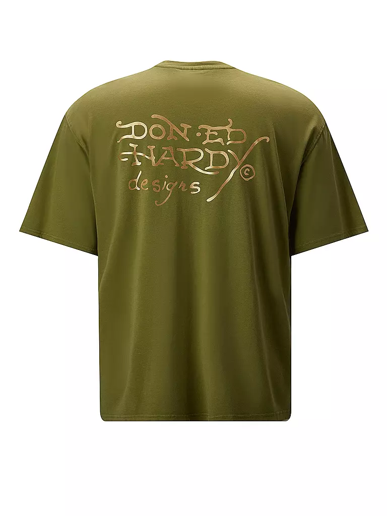 ED HARDY | T-Shirt NEW YORK CITY | olive