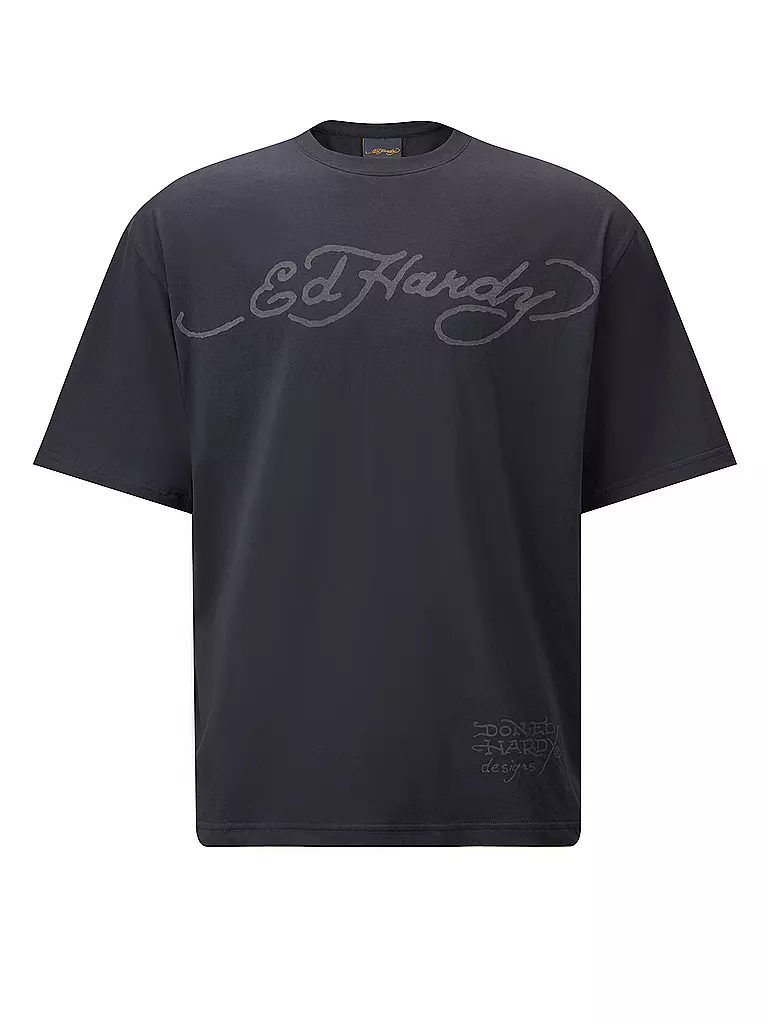 ED HARDY | T-Shirt SKULL FLAME | schwarz