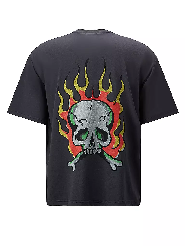 ED HARDY | T-Shirt SKULL FLAME | schwarz