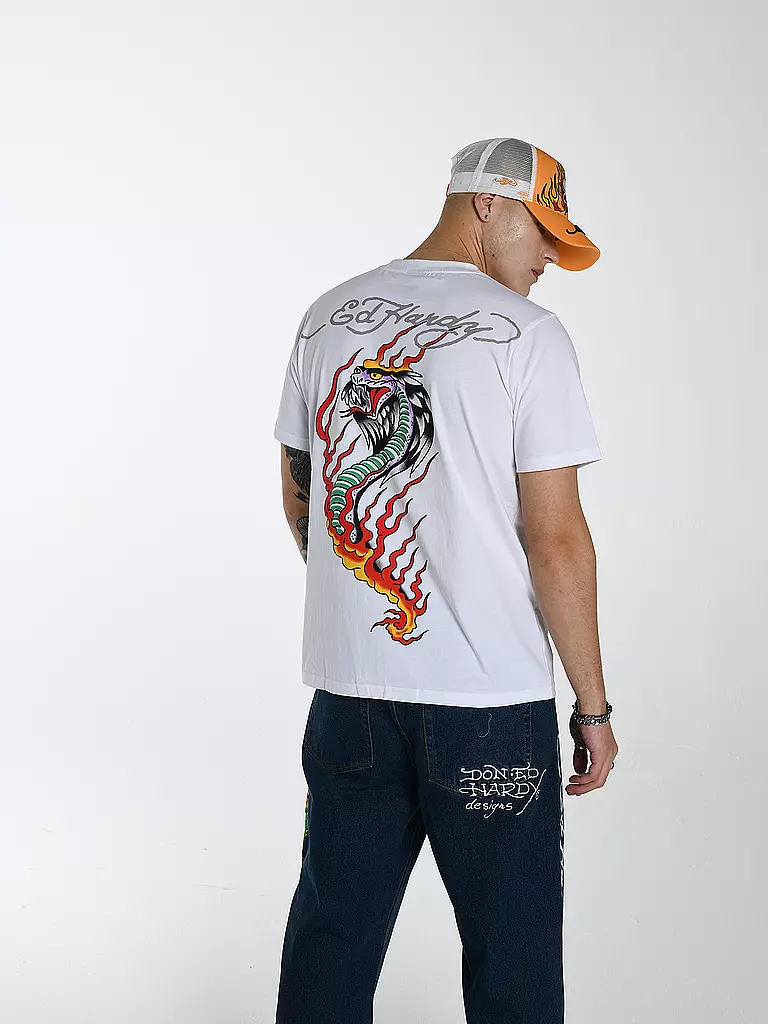 ED HARDY | T-Shirt VENOM CRAWL | weiss