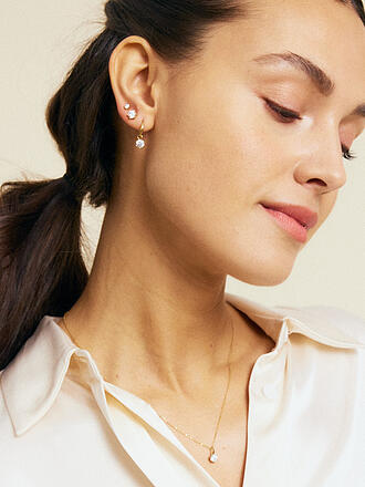 EDBLAD | Ohrringe CROWN HOOPS Gold
