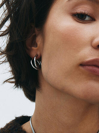 EDBLAD | Ohrringe NOUVEAU HOOPS Large Silver