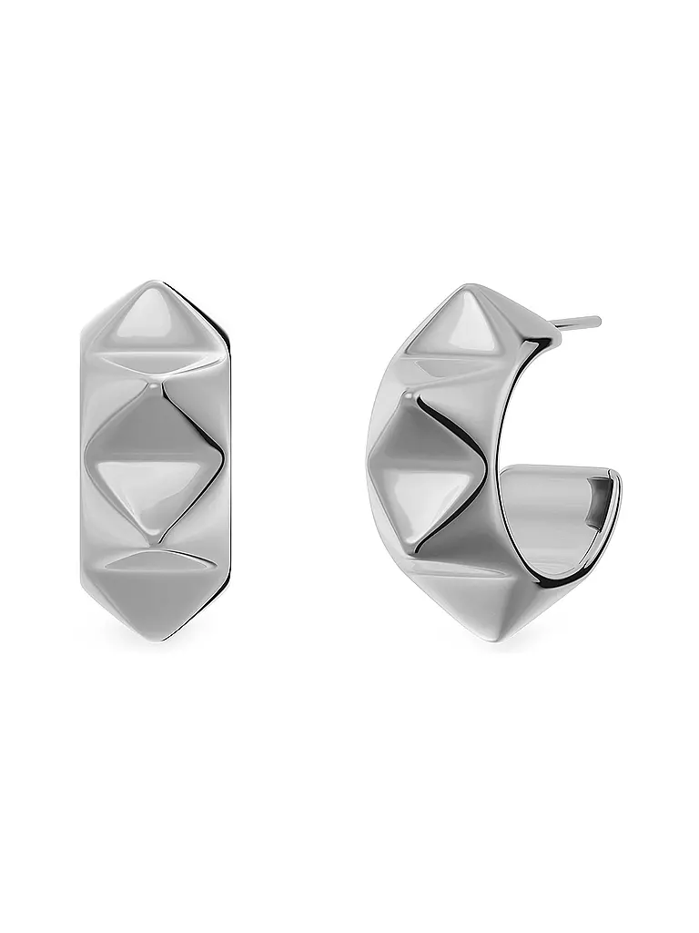 EDBLAD | Creolen PEAK RIVET CREOLES Steel | silber
