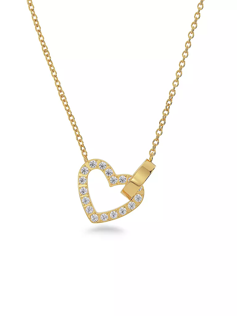 EDBLAD | Halskette ETERNAL HEART NECKLACE Gold | silber