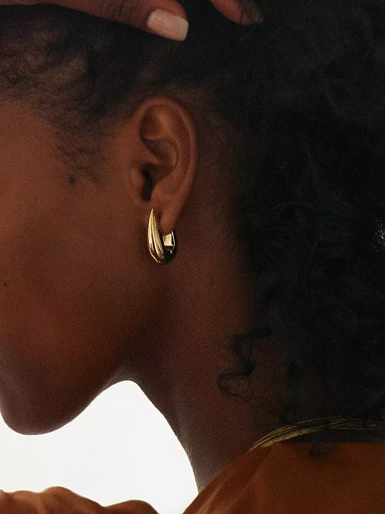 EDBLAD | Ohrringe CREST HOOPS Large Gold  | gold