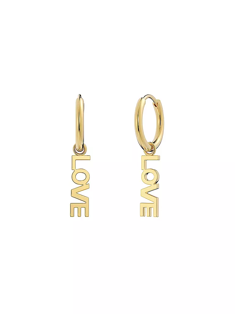 EDBLAD | Ohrringe LOVE HOOPS Gold | gold